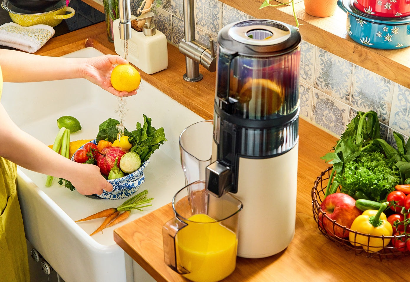 NIEUW! Slowjuicer Hurom Titanium H70-ST Pure Press medium